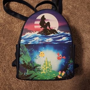 Hottopic loungelfly backpack little mermaid